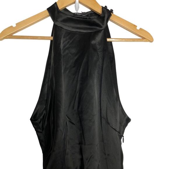 Retrofete Sab Dress Halter Maxi Black NWT L - Picture 6 of 14